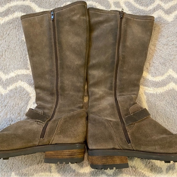 La CANADIENNE leather Knee High buckle boots Women’s 10 - Picture 6 of 8